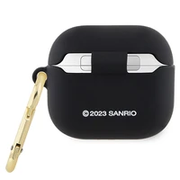 Hello Kitty silikona 3D Kitty galvas apvalks AirPods 3 - melns