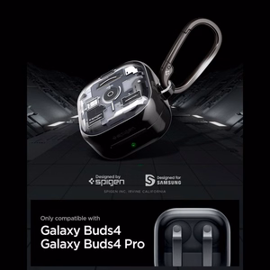 Spigen Ultra Hybrid Zero One maciņš priekš Samsung Galaxy Buds 4 / 4 Pro - melns