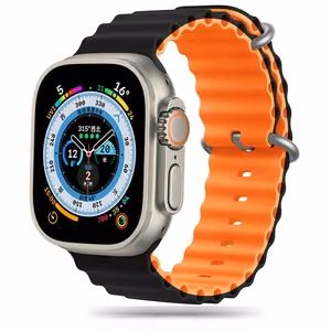 Tech-Protect IconBand Pro siksniņa Apple Watch 4/5/6/7/8/9/SE/Ultra 1/2 42/44/45/49 mm oranža-melna