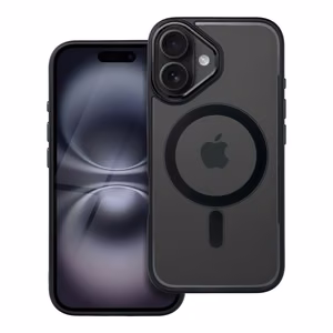 COLOR EDGE MAG COVER magnētiskais viedtālruņa apvalks, savietojams ar MagSafe, IPHONE 16, melns