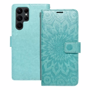 MEZZO Viedtālruņa apvalks SAMSUNG S22 Ultra mandala zaļā krāsa