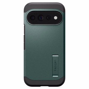 Spigen Tough Armor Mag MagSafe maciņš, paredzēts Google Pixel 11 Pro, tumši zaļš