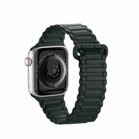 Dux Ducis siksniņa (bruņota versija) Apple Watch Ultra, SE, 9, 8, 7, 6, 5, 4, 3, 2, 1 (49, 45, 44, 42 mm) silikona magnētiskā aproce zaļa