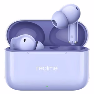 Bezvadu austiņas Realme Buds T200 violetas