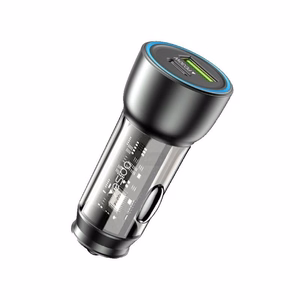 YESIDO CAR CHARGER Y49 PD 30W QC3.0 18W USB-A+C BLACK