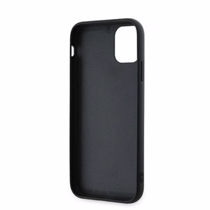 Karl Lagerfeld Diagonal Quilted Script чехол для iPhone 11 / Xr - чёрный