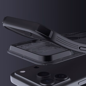 Nillkin CamShield Pro MagSafe saderīgs apvalks iPhone 17 Pro Max - caurspīdīgs, melns