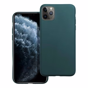 Matētais viedtālruņa apvalks IPHONE 11 Pro Max tumši zaļš