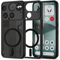 Tech-Protect MagMat Magnētiskais viedtālruņa apvalks Nothing Phone 3 - melns un caurspīdīgs