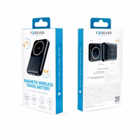 Forever bezvadu barošanas banka MATB-100 PD QC 22,5W 10000 mAh magnētiska melna