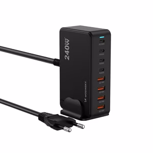 Wozinsky WSL-240 GaN QC3 Charging Station 200W, black