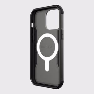 Raptic X-Doria Fort viedtālruņa apvalks iPhone 14 Pro Max ar Magnētisko bruņotu melnu pārklājumu