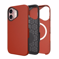 Perfectionists Trīsstūra mag koferis iPhone 16 sarkans