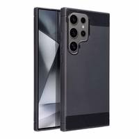 Oglekļa šķiedras viedtālruņa apvalks SAMSUNG S24 Ultra melns