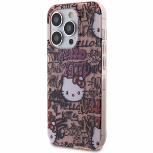 Hello Kitty IML Tags Graffiti viedtālruņa apvalks iPhone 14 Pro Max - rozā