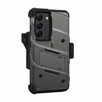 ZIZO BOLT Series - Armoured maciņš Samsung Galaxy S23 with 9H glass screen + turētājs with statīvs (Grey)