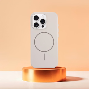 Premium glancēts magnētiskais apvalks ar kameras vadības pogu, saderīgs ar MagSafe, IPHONE 16 PLUS balts