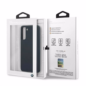 BMW BMHCS21SSILNA vacins S21 G991, tumsi zils, Silicone Signature hardcase