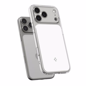 Spigen Ultra Hybrid "T" Magnētiskais viedtālruņa apvalks iPhone 17 Pro - Caurspīdīgs un balts
