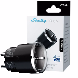 Shelly Wave Plug S - Z-Wave 800 viedā kontaktligzda melna