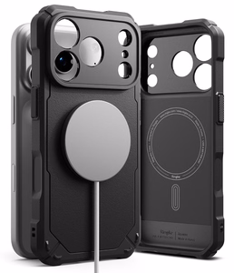 Ringke Rugged Gear Magnetic MagSafe maciņš iPhone 18 Pro / 17 Pro, melns