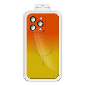 Maciņš RAINBOW MAGSAFE APPLE IPHONE 13 PRO MAX oranžs BOX