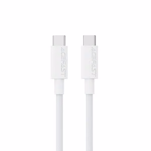 USB kabelis Acefast C18-03 60W no USB-C uz USB-C 1,2 m, balts