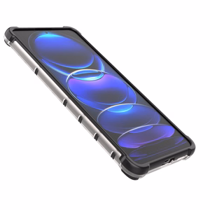 Honeycomb viedtālruņa apvalks Xiaomi Redmi Note 12 Pro+ bruņu hibrīda apvalks melns