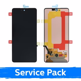 LCD Displejs Saderīgs ar Samsung A536 A53 5G Melns (Service Pack) (NF version)