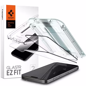 Spigen Glas.tR EZ Fit FC rūdītais stikls iPhone 15 Pro Max - melns 2 gab.