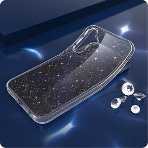Tech-Protect FlexAir Viedtālruņa apvalks Samsung Galaxy S25 - Caurspīdīgs-mirdzošs