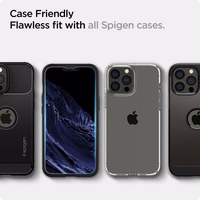 Spigen Glas.tR EZ Fit rūdīts stikls iPhone 13 / 13 Pro / 14 / 16e – 2 gab.