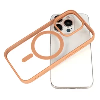 Akrila krāsains magnētiskais viedtālruņa apvalks Iphone 16 Plus tuksneša titāna