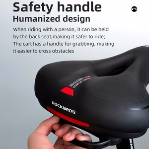 Rockbros AQ-6090R velosipēda sēdeklis - melns un sarkans