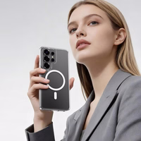 Rock Crystal caurspīdīgs Series Magnetic Maciņš for Samsung Galaxy S26 Plus caurspīdīgs