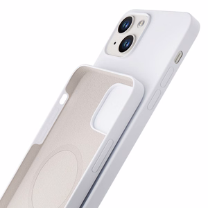 3mk Hardy Silicone MagApvalks iPhone 14 Plus - balts
