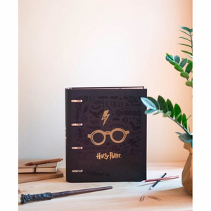 Harry Potter A4 mape ar 4 gredzeniem un elastīgo aizdari