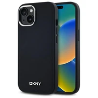DKNY Vienkāršs logotips Magnētiskais viedtālruņa apvalks iPhone 14 - melns