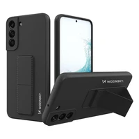 Wozinsky Kickstand Case silikona viedtālruņa apvalks ar statīvu Samsung Galaxy S22+ melns