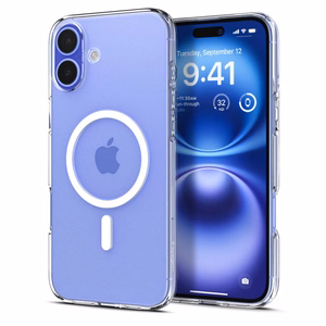 Spigen Liquid Crystal Magnētiskais apvalks ar MagSafe iPhone 16 - caurspīdīgs