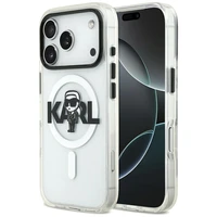 Karl Lagerfeld IML Karl Skice Logotips Magnētiskais viedtālruņa apvalks iPhone 17 Pro - caurspīdīgs