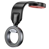 HOCO magnētiskais automašīnas turētājs centrālajai konsolei saderīgs ar MagSafe H71 melns metālisks pelēks