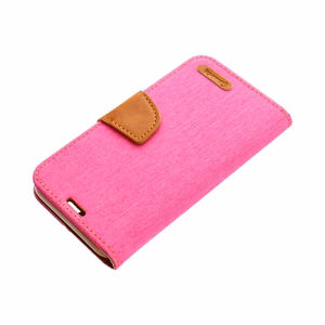 Flip case for Samsung A14 4G / A14 5G Canvas Book pink