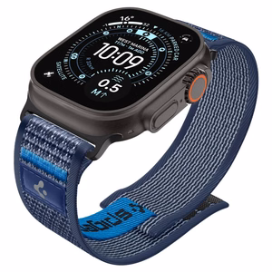 Spigen Athlex Air 2 siksniņa Apple Watch 8 / 9 / 10 / 11 / SE / Ultra (44 / 45 / 46 / 49 mm) tumši zila
