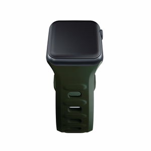 3mk silikona siksniņa Apple Watch, 38/40/41/42 mm, tumši zaļš, mazais izmērs