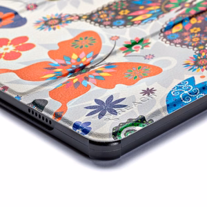 Korpuss Reach Smart Leather Samsung X110/X115 Tab A9 8.7/X130/X135 Tab A11 8.7 butterfly