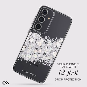 Case-Mate Karat vāciņš ar perlamutra rotājumu ierīcei Samsung Galaxy S24+, “A Touch of Pearl” krāsā