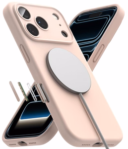Ringke MagSafe silikona vāciņš modelim iPhone 18 Pro – rozā