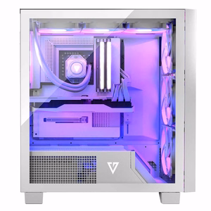 MODECOM VOLCANO PERUN APEX ARGB MIDI datora korpuss, balts