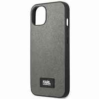 Karl Lagerfeld KLHCP13SSFMP2DG iPhone 13 mini 5,4 "sudraba cietais apvalks Saffiano Plaque